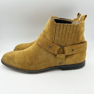 Kurt Geiger Jackson Tan‎ Suede Chelsea Boots Buckle Men’s Size 45
